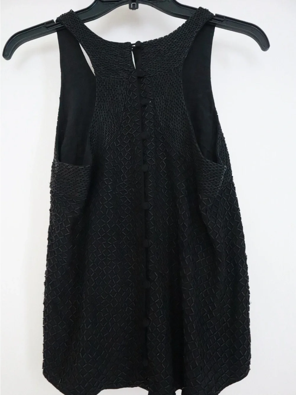 Madison Marcus Black Beaded Sleeveless Tank Top - Picture 2 of 5